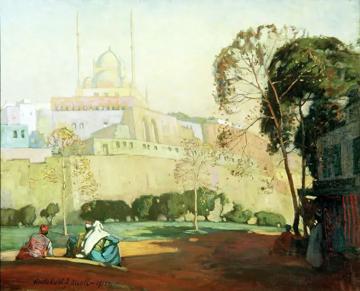 Framed Print : The Citadel, Cairo, 1918. Creator: Archibald Frank Nicoll Framed Print : The Citadel, Cairo, 1918. Creator: Archibald Frank Nicoll