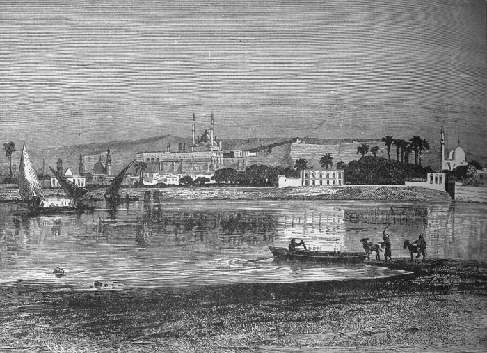 Framed Print : Citadel in Cairo, from the Nile, c1882 Framed Print : Citadel in Cairo, from the Nile, c1882