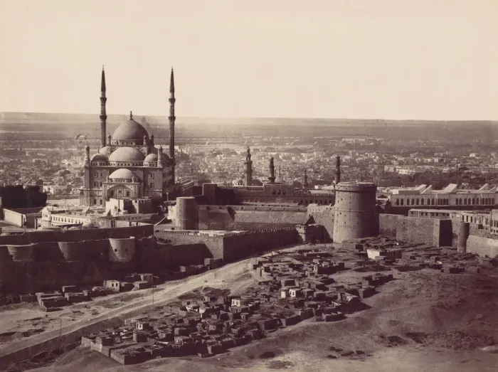 Framed Print : The Citadel and the Mosque of Mohammed Ali, Cairo, 1870s. Creator: Unknown Framed Print : The Citadel and the Mosque of Mohammed Ali, Cairo, 1870s. Creator: Unknown