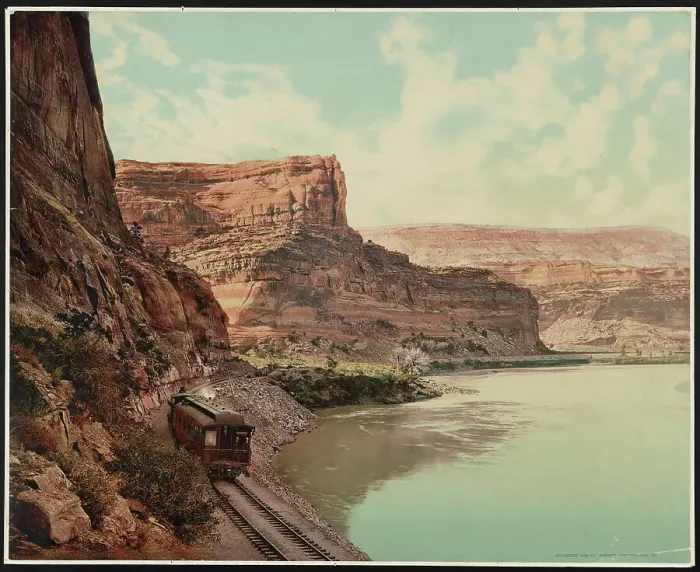 Framed Print : Citadel Walls, Canyon of the Grand, Utah, c1900. Creator: William H. Jackson Framed Print : Citadel Walls, Canyon of the Grand, Utah, c1900. Creator: William H. Jackson