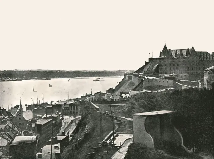 Framed Print : The Citadelle and the St Lawrence river, Quebec, Canada, 1895. Creator: Unknown Framed Print : The Citadelle and the St Lawrence river, Quebec, Canada, 1895. Creator: Unknown