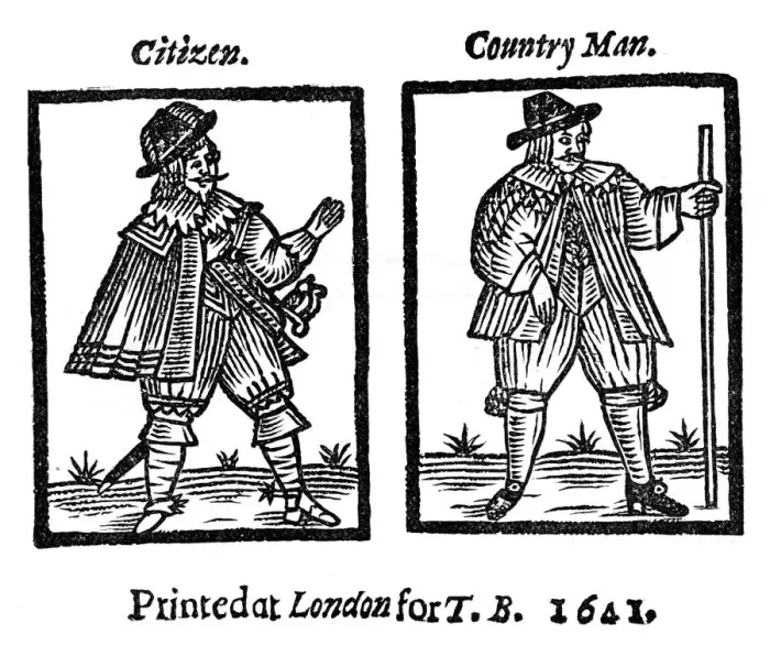 Framed Print : Citizen and countryman, 1641, (1910) Framed Print : Citizen and countryman, 1641, (1910)