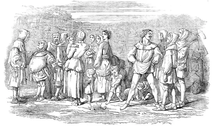Framed Print : Citizens of London walking in the Pleasant Pastures of Smethefelde, 1857. Creator: Unknown Framed Print : Citizens of London walking in the Pleasant Pastures of Smethefelde, 1857. Creator: Unknown