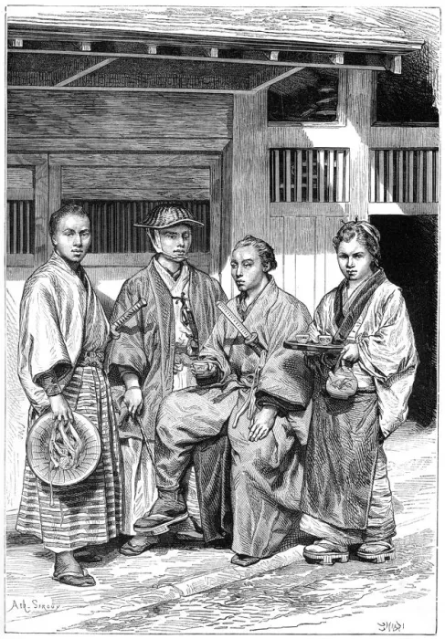 Framed Print : Citizens of Tokyo, Japan, 1895 Framed Print : Citizens of Tokyo, Japan, 1895