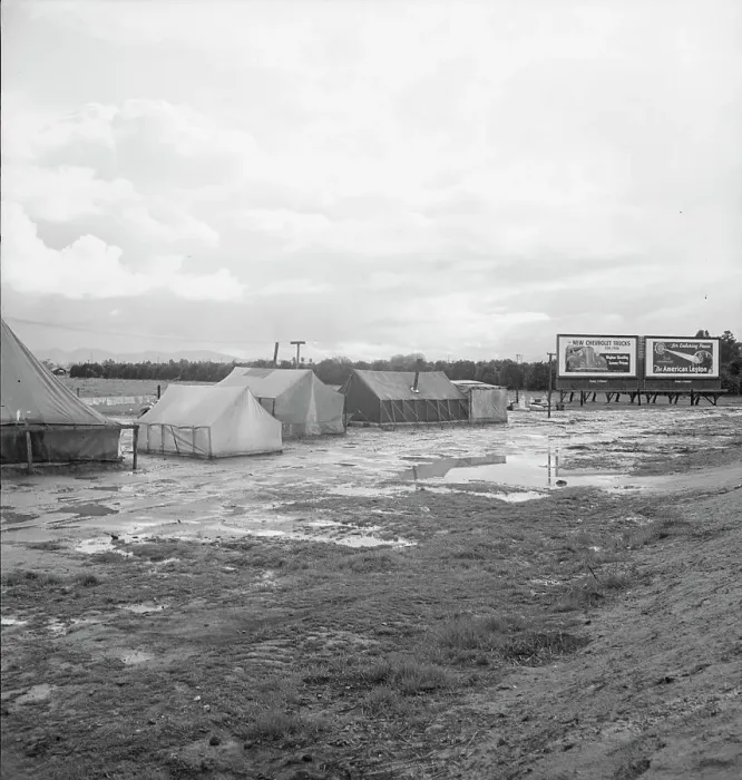 Framed Print : Citrus workers in winter quarters, near Lindsay, Tulare County, California, 1939. Creator: Dorothea Lange Framed Print : Citrus workers in winter quarters, near Lindsay, Tulare County, California, 1939. Creator: Dorothea Lange