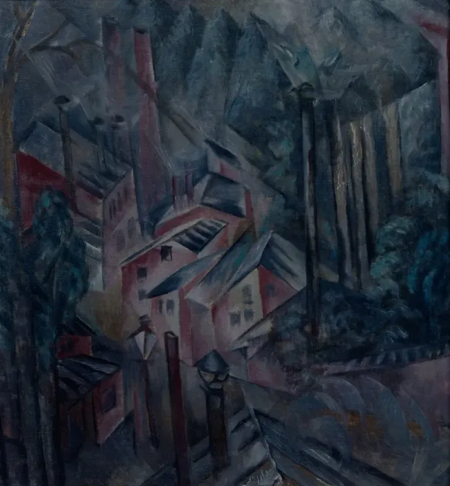 Framed Print : The City, 1919. Artist: Shevchenko, Alexander Vasilyevich (1883-1948) Framed Print : The City, 1919. Artist: Shevchenko, Alexander Vasilyevich (1883-1948)