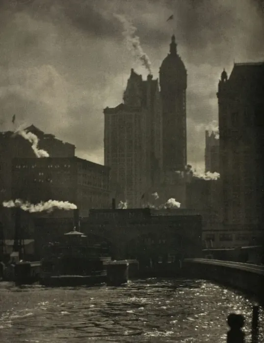 Framed Print : The City of Ambitions, 1910. Creator: Alfred Stieglitz Framed Print : The City of Ambitions, 1910. Creator: Alfred Stieglitz