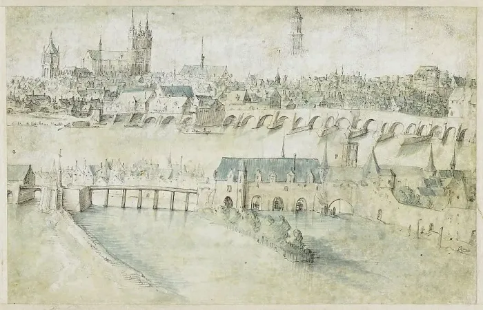 Framed Print : City of Angers, 1600-1650. Creator: Anon