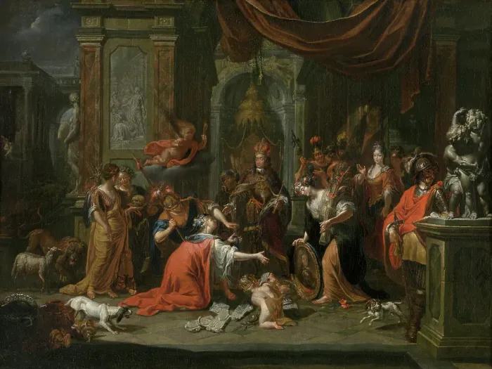 Framed Print : The City of Antwerp Honours the Austrian Dynasty, 1716. Creator: Jacques Ignatius de Roore Framed Print : The City of Antwerp Honours the Austrian Dynasty, 1716. Creator: Jacques Ignatius de Roore