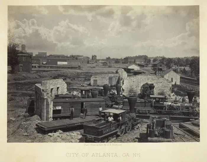Framed Print : City of Atlanta, GA, No. 1, 1866. Creator: George N. Barnard Framed Print : City of Atlanta, GA, No. 1, 1866. Creator: George N. Barnard