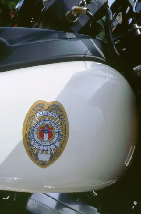 Framed Print : City of Austin, Texas Police bike logo Framed Print : City of Austin, Texas Police bike logo