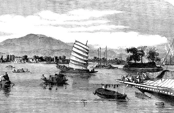 The City of Canton - from the Island of Honan - from a sketch by our special artist and... 1858. Creator: Unknown