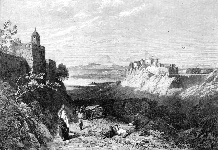 Framed Print : City of Chiusi, Etruria, by T. M. Richardson, from the exhibition... 1864. Creator: W Palmer. City of Chiusi, Etruria, by T. M. Richardson, from the exhibition... 1864. Creator: W Palmer Framed Print : City of Chiusi, Etruria, by T. M. Richardson, from the exhibition... 1864. Creator: W Palmer. City of Chiusi, Etruria, by T. M. Richardson, from the exhibition... 1864. Creator: W Palmer