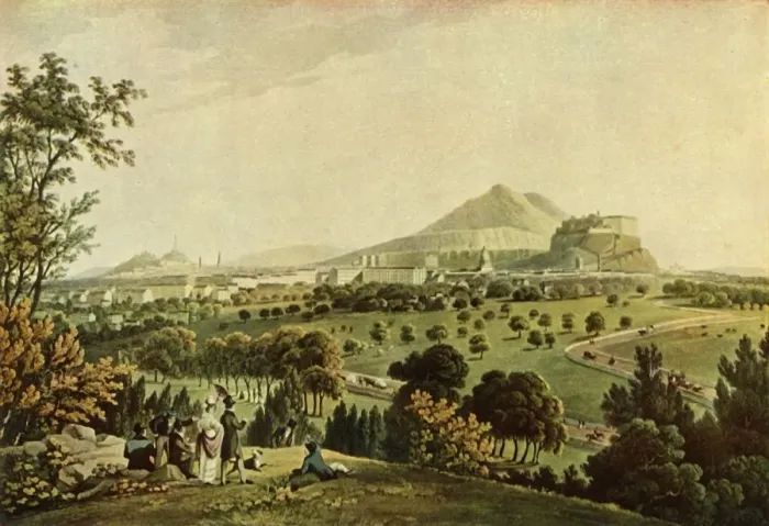 Framed Print : The City of Edinburgh, 1824, (1946). Creator: John Heaviside Clark Framed Print : The City of Edinburgh, 1824, (1946). Creator: John Heaviside Clark