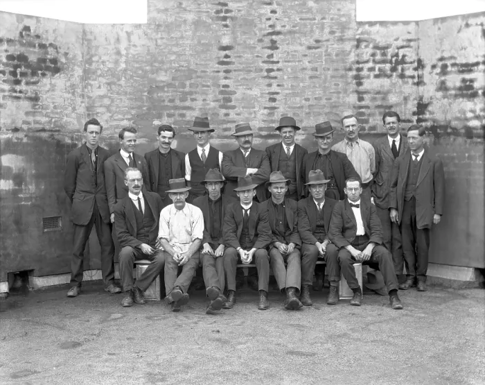 Framed Print : City Electric Light Employees, 1906. Creator: Robert Augustus Henry L'Estrange. City Electric Light Employees, 1906. Creator: Robert Augustus Henry L'Estrange Framed Print : City Electric Light Employees, 1906. Creator: Robert Augustus Henry L'Estrange. City Electric Light Employees, 1906. Creator: Robert Augustus Henry L'Estrange
