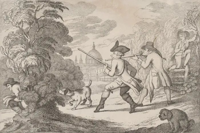 Framed Print : City Foulers-Mark!, 1799. 1799. Creator: Thomas Rowlandson Framed Print : City Foulers-Mark!, 1799. 1799. Creator: Thomas Rowlandson