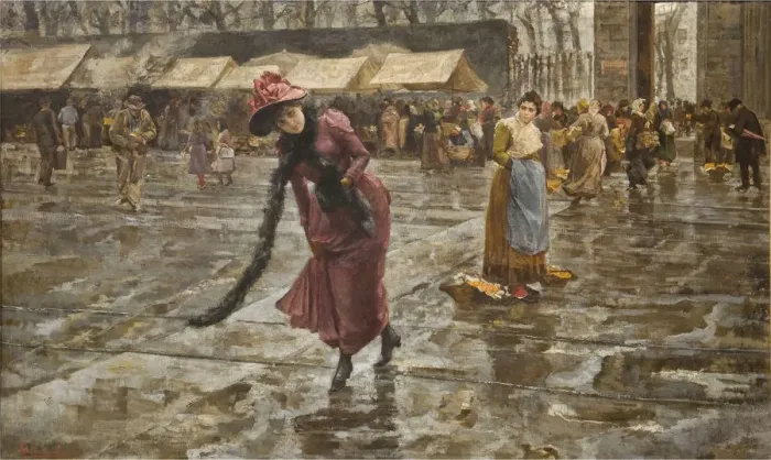 Framed Print : Behind the City Gate (Fuori di porta), 1891 Framed Print : Behind the City Gate (Fuori di porta), 1891