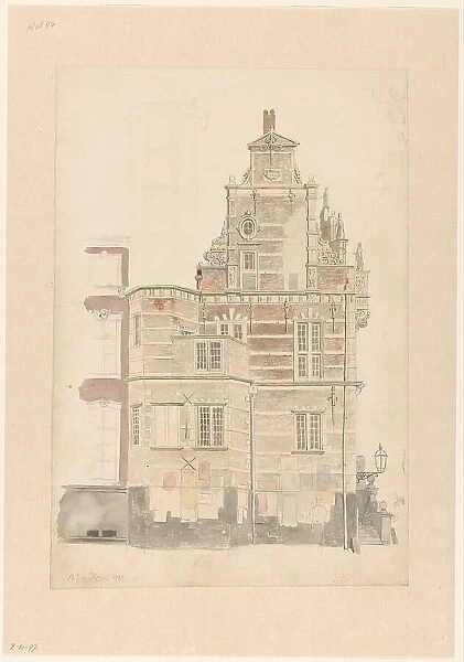 City Hall, The Hague, 1855. Creator: Bartholomeus Johannes van Hove