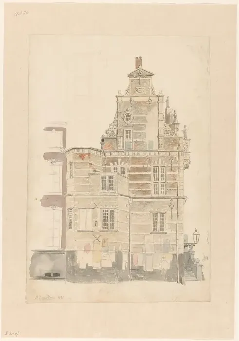 Framed Print : City Hall, The Hague, 1855. Creator: Bartholomeus Johannes van Hove Framed Print : City Hall, The Hague, 1855. Creator: Bartholomeus Johannes van Hove