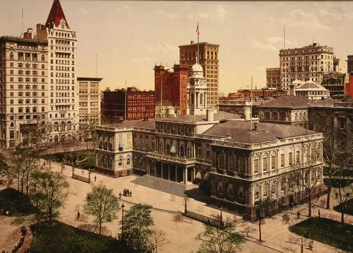 Framed Print : The City Hall, New York City, ca 1900. Creator: Unknown