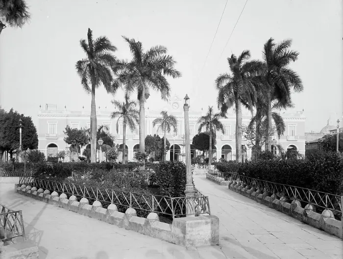 Framed Print : City Hall from the plaza, Matanzas, Cuba, c1904. Creator: Unknown Framed Print : City Hall from the plaza, Matanzas, Cuba, c1904. Creator: Unknown
