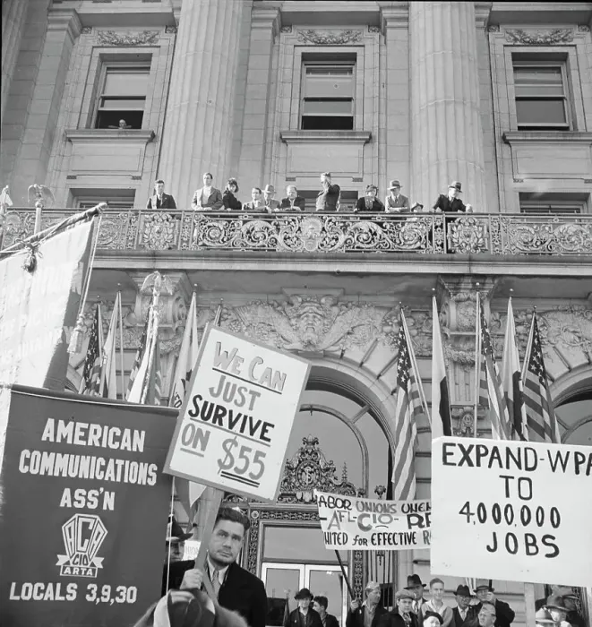 Framed Print : In front of city hall, San Francisco, California, 1939. Creator: Dorothea Lange Framed Print : In front of city hall, San Francisco, California, 1939. Creator: Dorothea Lange
