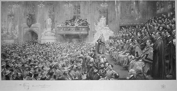 The City Imperial Volunteers in the Guildhall, City of London, 1900 (1902)