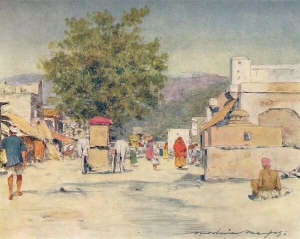 In the City of Jeypore, 1905. Artist: Mortimer Luddington Menpes