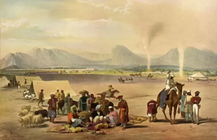 Framed Print : The City of Kandahar Looking from the South Towards Baba Wali Mountain, c1840, (1901) Framed Print : The City of Kandahar Looking from the South Towards Baba Wali Mountain, c1840, (1901)