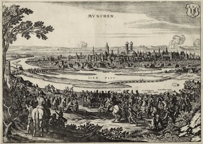 Framed Print : City Key Handover by the Munich mayor to King Gustav II Adolf of Sweden, 1632, 1632-1636 Framed Print : City Key Handover by the Munich mayor to King Gustav II Adolf of Sweden, 1632, 1632-1636