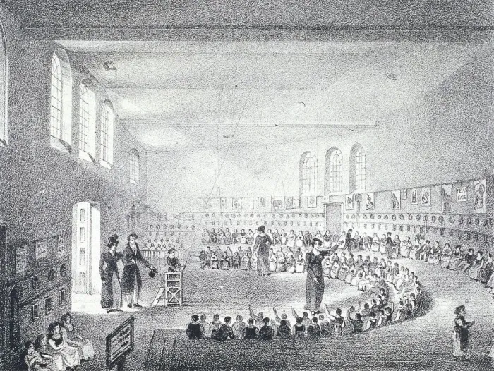 Framed Print : City of London Infants School, Liverpool Street, London, c1825 Framed Print : City of London Infants School, Liverpool Street, London, c1825