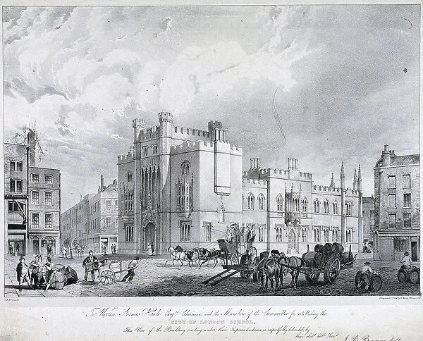 City of London School, London, 1835 Artist: GE Madeley
