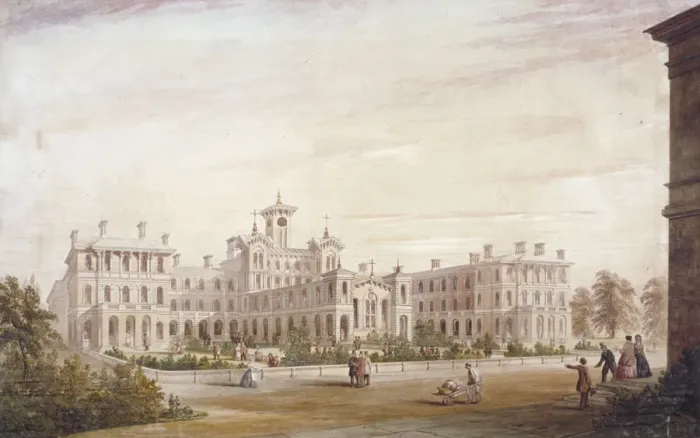 Framed Print : City of London Union Workhouse in Bow Road, Poplar, London, 1849 Framed Print : City of London Union Workhouse in Bow Road, Poplar, London, 1849