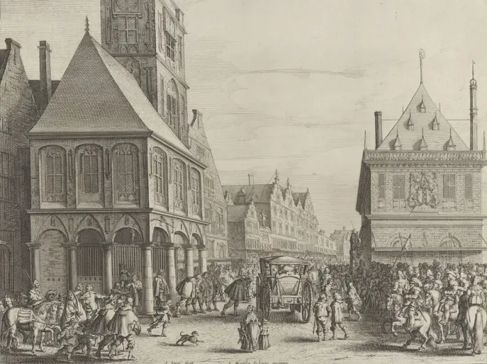 Framed Print : City magistrates taking leave of Marie de Medici before the town hall Framed Print : City magistrates taking leave of Marie de Medici before the town hall