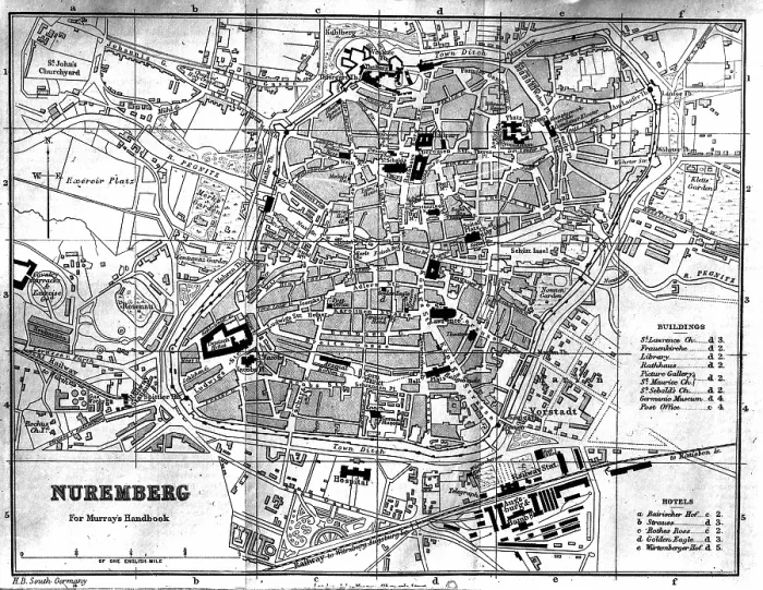 Framed Print : City Map - Nuremberg, 1900. Creator: Unknown Framed Print : City Map - Nuremberg, 1900. Creator: Unknown