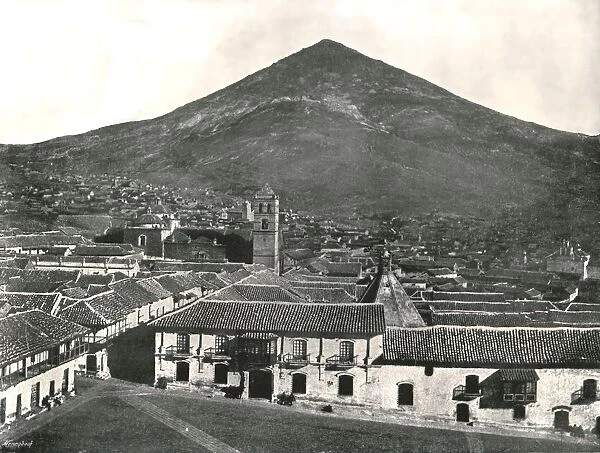 The city and the mountain, Potosi, Bolivia, 1895. Creator: Unknown