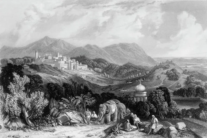 Framed Print : The City of Nahun, 1845. Creator: Unknown Framed Print : The City of Nahun, 1845. Creator: Unknown