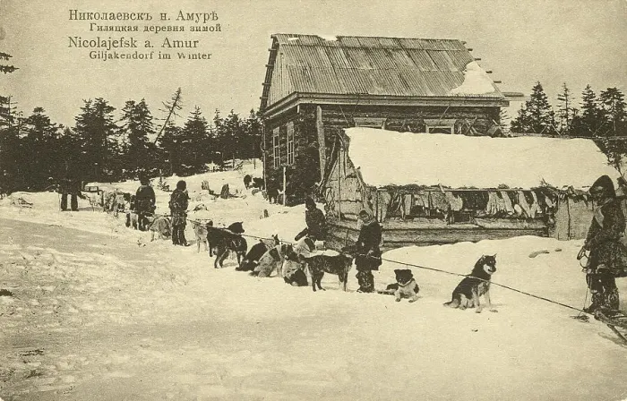 Framed Print : The city of Nikolaevsk-on-Amur. Gilyatskaya village in winter, 1900. Creator: Unknown Framed Print : The city of Nikolaevsk-on-Amur. Gilyatskaya village in winter, 1900. Creator: Unknown