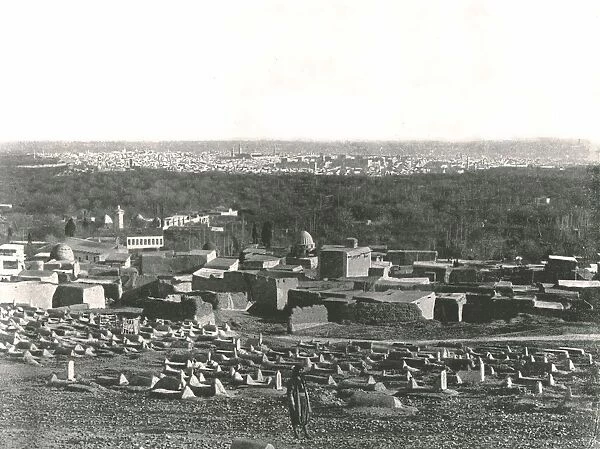 City panorama from Sulhieh, Damascus, Ottoman Syria, 1895. Creator: W &s Ltd