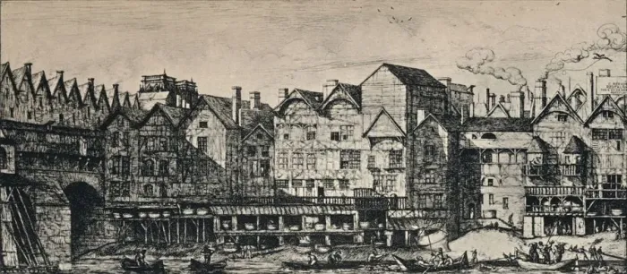 Framed Print : Part of the City of Paris, 1915. Artist: CH Meryon Framed Print : Part of the City of Paris, 1915. Artist: CH Meryon