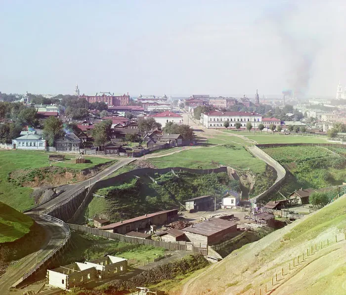 Framed Print : City of Perm - General view, 1910. Creator: Sergey Mikhaylovich Prokudin-Gorsky Framed Print : City of Perm - General view, 1910. Creator: Sergey Mikhaylovich Prokudin-Gorsky
