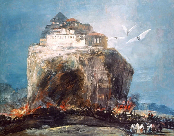 City on the Rock, c1878-1918. Artist: Eugenio Lucas Villamil
