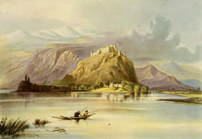 Framed Print : The City of Srinagar (Kashmir) and Hurri Purbut Fort, 1840s, (1901). Creator: Unknown Framed Print : The City of Srinagar (Kashmir) and Hurri Purbut Fort, 1840s, (1901). Creator: Unknown