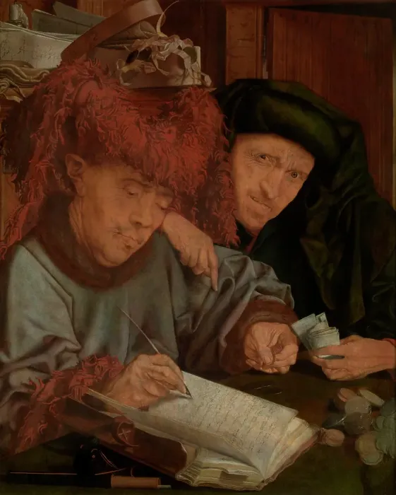 Framed Print : The City Tax Collector, 1514-1524. Creator: Marinus van Reymerswaele Framed Print : The City Tax Collector, 1514-1524. Creator: Marinus van Reymerswaele