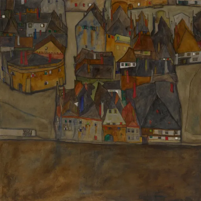 Framed Print : City in Twilight (The Small City II), 1913 Framed Print : City in Twilight (The Small City II), 1913