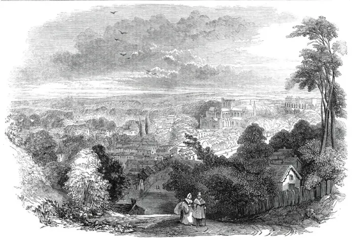 Framed Print : The City of Winchester, 1845. Creator: Unknown Framed Print : The City of Winchester, 1845. Creator: Unknown