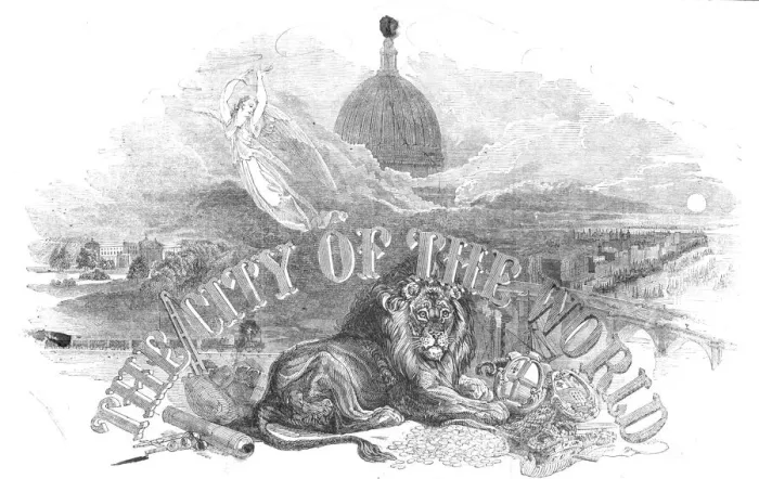 Framed Print : The City of the World!, 1844. Creator: Unknown