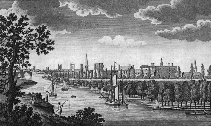 Framed Print : City of York and River Ouse, Yorkshire, c1776 Framed Print : City of York and River Ouse, Yorkshire, c1776