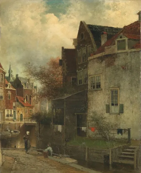 Framed Print : Cityscape, 1860-1905. Creator: Ferdinand Carl Sierig Framed Print : Cityscape, 1860-1905. Creator: Ferdinand Carl Sierig