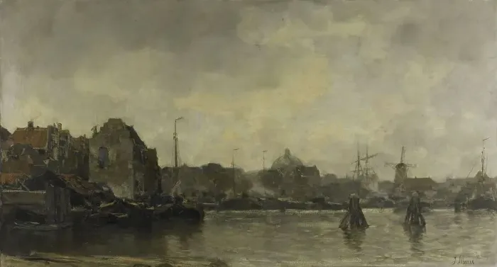 Framed Print : Cityscape, 1898. Creator: Jacob Henricus Maris Framed Print : Cityscape, 1898. Creator: Jacob Henricus Maris